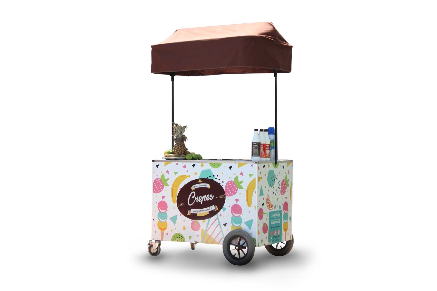 Carrito de crepes personalizado para eventos